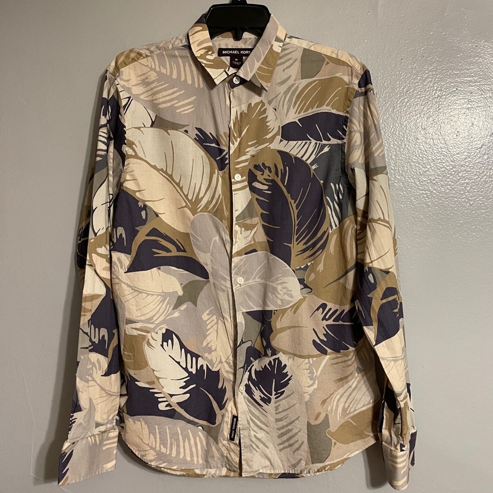 Michael Kors Men’s Leaf Button-up